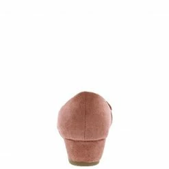 SUP Shoes 102l004 Pink Wedge Flats With Gold Accent Bar