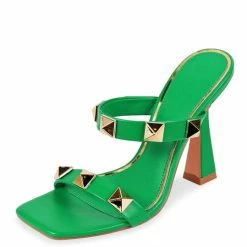 Liliana Shoes Sage5 Green Women's Heel