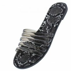 In Touch Elsie010 Black Pu Women's Sandal Shoes