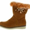 SUP Boots B7014 Camel Suede Toggle Chain Faux Fur Boot 2 SUP Boots B7014 Camel Suede Toggle Chain Faux Fur Boot