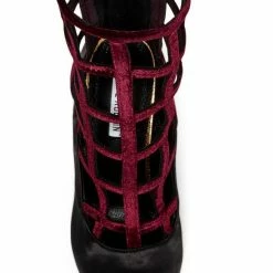 CAPE ROBBIN Boots Beautiful6 Black Two Tone Caged Pointed Toe Boot