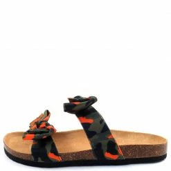Liliana Janis070 Orange Camo Women's Sandal