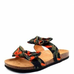 Liliana Janis070 Orange Camo Women's Sandal
