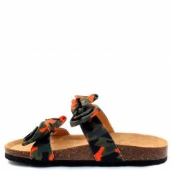 Liliana Janis070 Orange Camo Women's Sandal