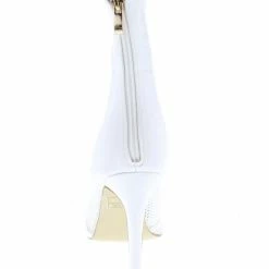 BERNESS Boots Jules45 White Pointed Toe Mesh Stiletto Boot