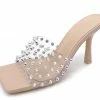 Legend Shoes Bona17 Nude Pu Women's Heel
