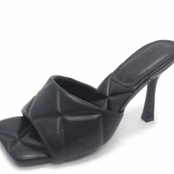 Legend Bona21 Black Pu Women's Heel Shoes