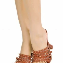 CAPE ROBBIN What's New Pao505 Tan Women's Heel