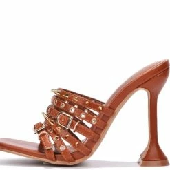 CAPE ROBBIN What's New Pao505 Tan Women's Heel