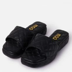 Lemonade Bossin Up Black Women's Sandal What's New