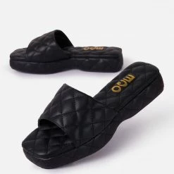 Lemonade Bossin Up Black Women's Sandal What's New