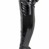 Liliana Acadia05 Black Patent Over The Knee Boot