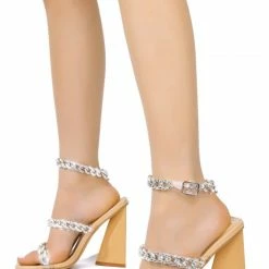 CAPE ROBBIN Nell212 Nude Women's Heel