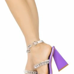 CAPE ROBBIN Shoes Nell212 Purple Women's Heel