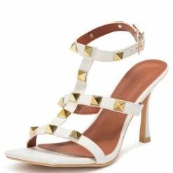 Legend Bona45 White Pu Women's Heel