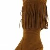 TWIN TIGER Bridget03h Tan Fringed Rhinestone Boot