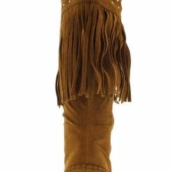 TWIN TIGER Bridget03h Tan Fringed Rhinestone Boot