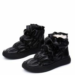 CAPE ROBBIN Jade012 Black Women's Flat