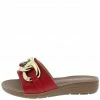 SUP Champion05 Red Large Chain Open Toe Low Slide Wedge What's New