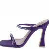 Elegant What's New Covinaa15 Lavender Rhinestone Dual Strap Open Toe Square Heel