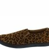 Mata Cali1 Leopard Round Toe Slip On Loafer Flat Shoes
