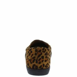Mata Cali1 Leopard Round Toe Slip On Loafer Flat Shoes