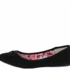 Legend Shoes Carson18 Black Tied Bow Pointed Toe Ballet Flat