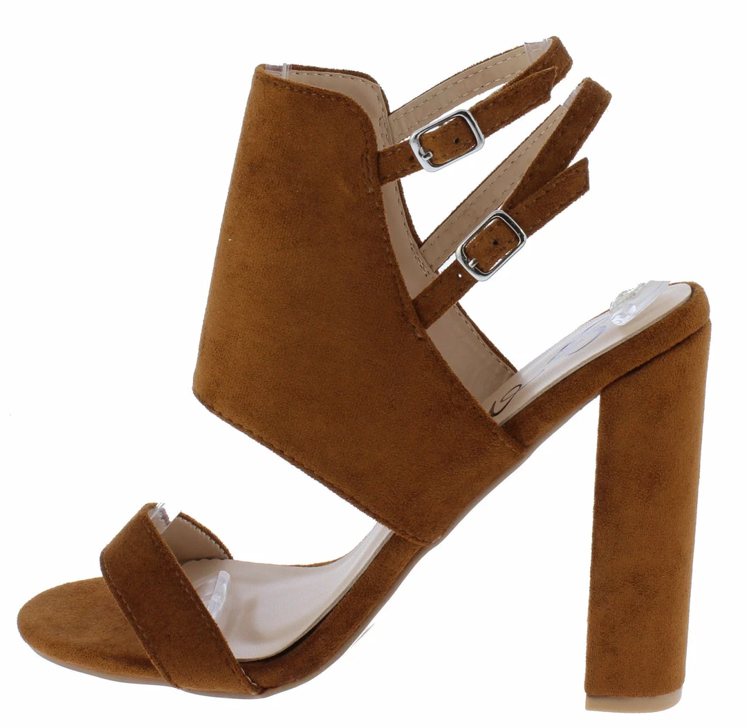 MACHI Cassandra Camel Front Panel Open Toe Double Slingback Heel Shoes 3 MACHI Cassandra Camel Front Panel Open Toe Double Slingback Heel Shoes