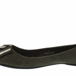 DBDK Corounaa1 Olive Rhinestone Bow Flat