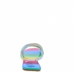 MACHI Daphny Multi Rhinestone Strappy Open Toe Slide Sandal What's New