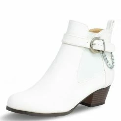 In Touch What's New Anita264 White Pu Women's Boot