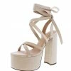 Liliana What's New Lucia069 Nude Women's Heel