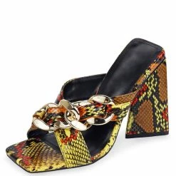 Liliana Arden3 Yellow Snake Women's Heel