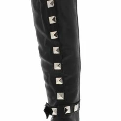 MACHI Dalton2 Black Studded Riding Boot Boots