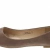 Bella Marie Dana12 Taupe Faux Suede Flats