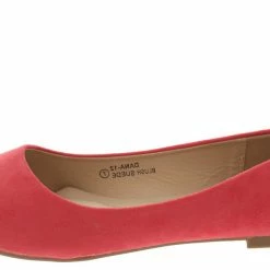 Bella Marie Shoes Dana12 Blush Faux Suede Flat