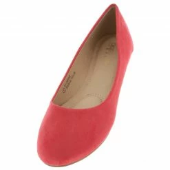 Bella Marie Shoes Dana12 Blush Faux Suede Flat
