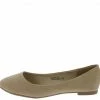 Bella Marie Dana12 Tan Faux Suede Flat