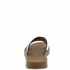 TWIN TIGER Delight04 Silver Open Toe Cross Strap Slide On Sandal Shoes 7 TWIN TIGER Delight04 Silver Open Toe Cross Strap Slide On Sandal Shoes