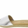 Michael Antonio Tate03 Metallic Silver Espadrille Sole Sandal