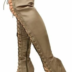 Liliana Michelle016 Olive Women's Boot Boots