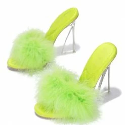 CAPE ROBBIN Citra11 Lime Women's Heel Shoes