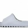 CAPE ROBBIN Jaxie44 Grey Open Toe Sherpa Foot Bed Slide Sandal