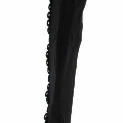 Forever Link Boots Fifty56 Black Side Grommet Over The Knee Boot