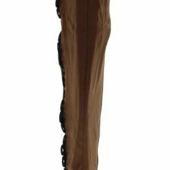 Forever Link Boots Fifty56 Brown Side Grommet Over The Knee Boot