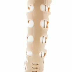 Forever Link Shoes Fresh62 Nude Lace Up Jelly Gladiator Sandal