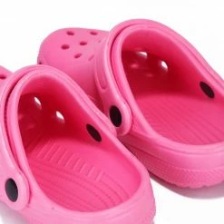 CAPE ROBBIN Little Princess Gardendoll Pink Cut Out Round Toe Slide On Kids Sandal