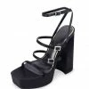 Liliana Veronica078 Black Women's Heel What's New