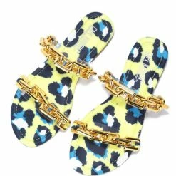 CAPE ROBBIN Goldie Leopard Women's Sandal