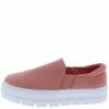 Shoe Republica What's New Goofy Mauve Round Toe Slide On Platform Sneaker Flat